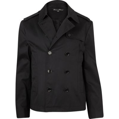 Black smart mac jacket