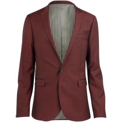 Red suit jacket
