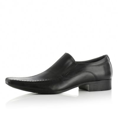 Black heavy stitch shoes