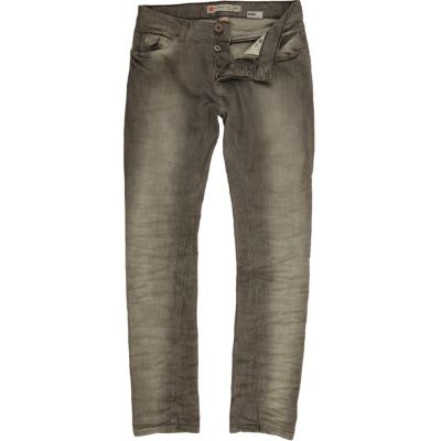 Grey denim skinny jeans
