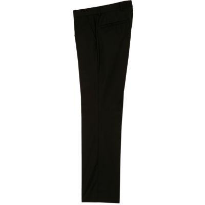 Black slim suit trousers