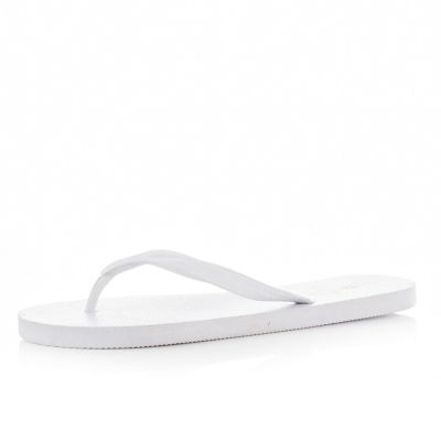 White flip flops