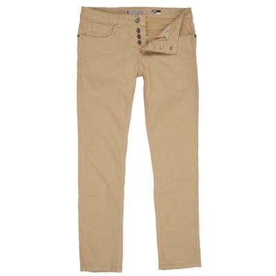 Beige super skinny trousers