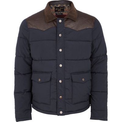 navy padded jacket 