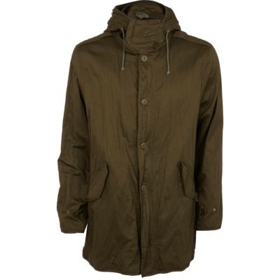 Green parker jacket