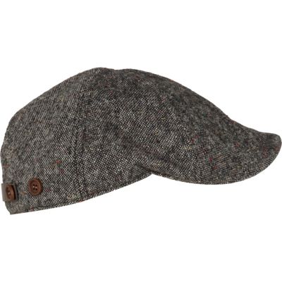 Grey donegal flat cap
