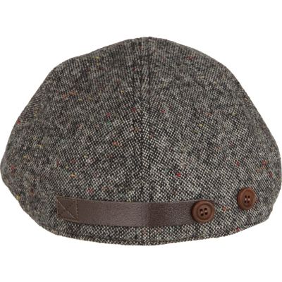 Grey donegal flat cap