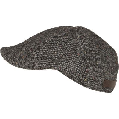 Grey donegal flat cap