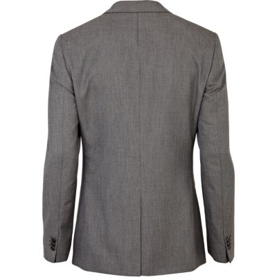 Grey slim suit jacket