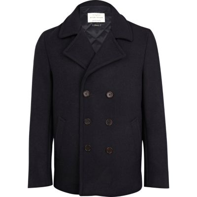 Navy pea coat