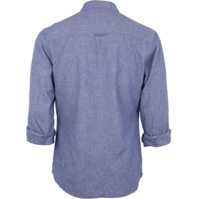 Blue linen shirt
