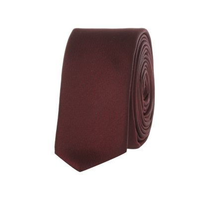 Burgundy skinny tie