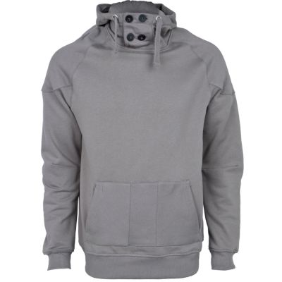Dark grey funnel neck hoodie
