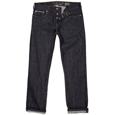 Dark wash denim slim jeans