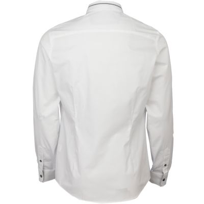 White contrast shirt
