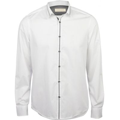 White contrast shirt
