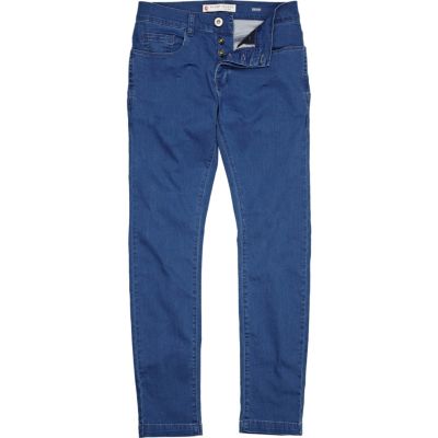 Mid wash denim skinny jeans