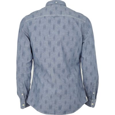 Blue print shirt
