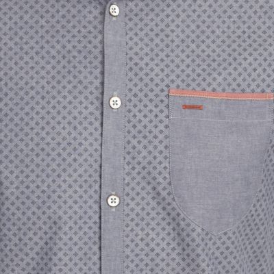 Blue contrast shirt