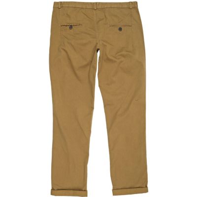 Tan slim chinos