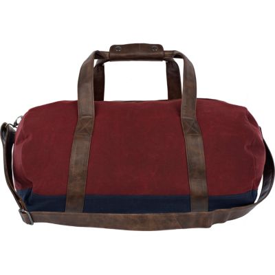 red contrast barrel bag 