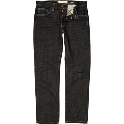 Dark wash denim dean straight jeans