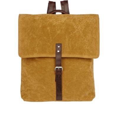 mustard square rucksack 