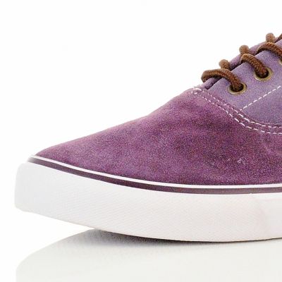 Purple contrast plimsolls