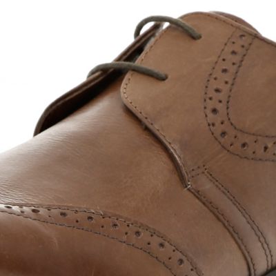 Tan point brogues
