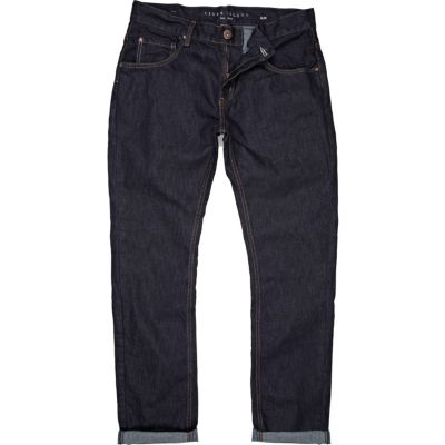 dark raw denim slim dylan jeans 