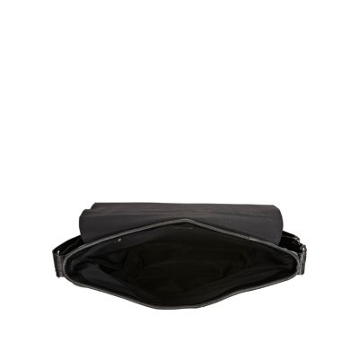 Black flap over bag