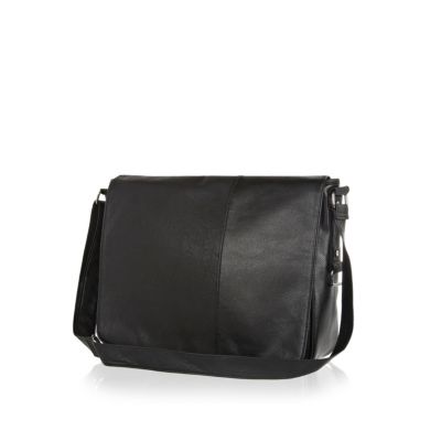 Black flap over bag