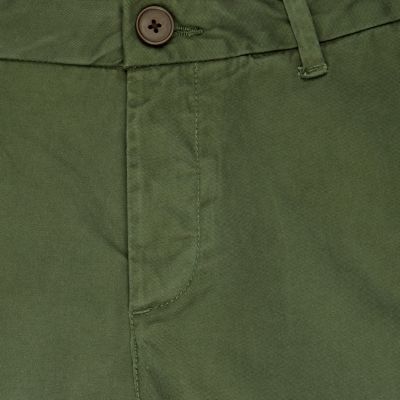 Green sprayed chinos