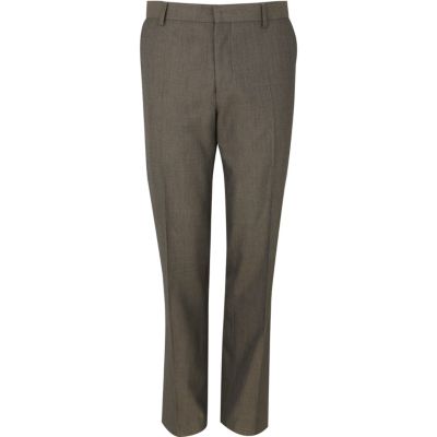 Grey classic suit trousers