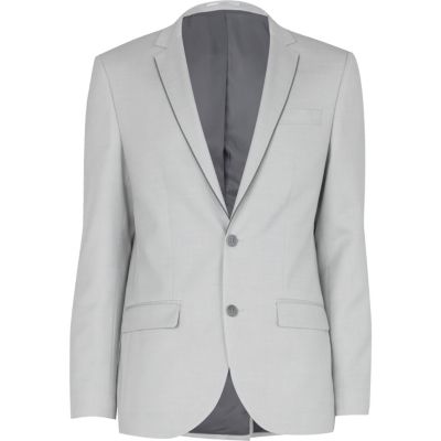 pale grey suit jacket 
