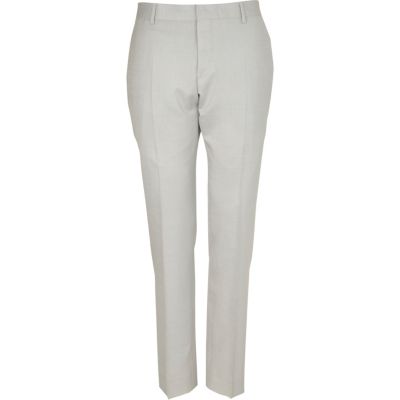 pale grey suit trousers 