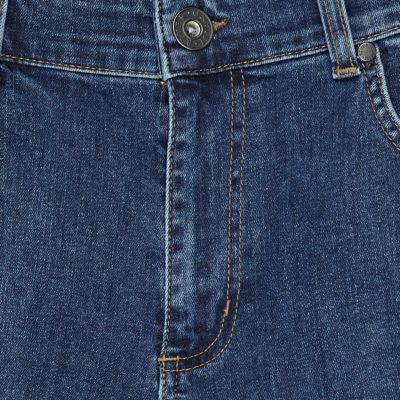 Mid wash stretch skinny jeans