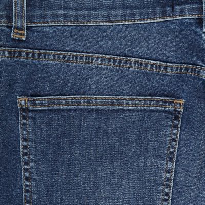 Mid wash stretch skinny jeans