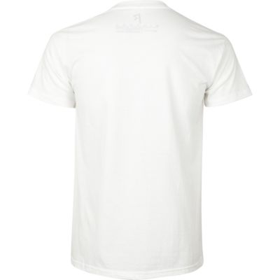 White rihanna print t-shirt