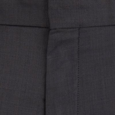 Navy slim contrast trousers