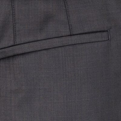 Navy slim contrast trousers