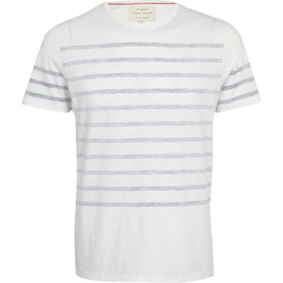 ecru faded stripes t-shirt 