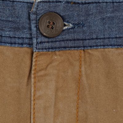 Brown twist seam chinos