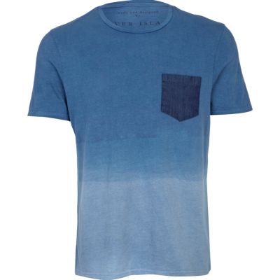 Blue dip dye t-shirt
