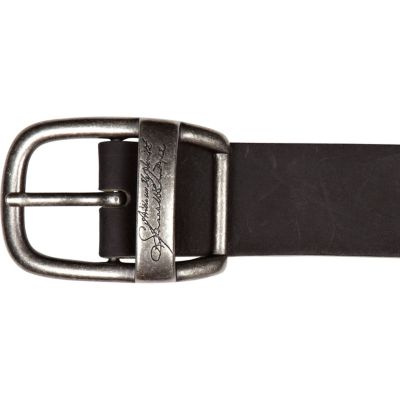 Black signature detail belt