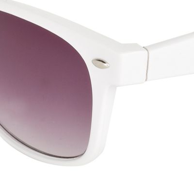 White retro sunglasses