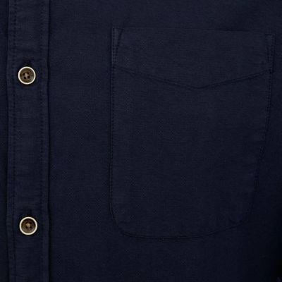 Navy roll sleeve shirt