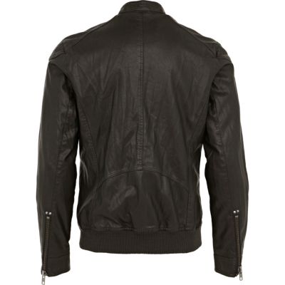 Black pu jacket