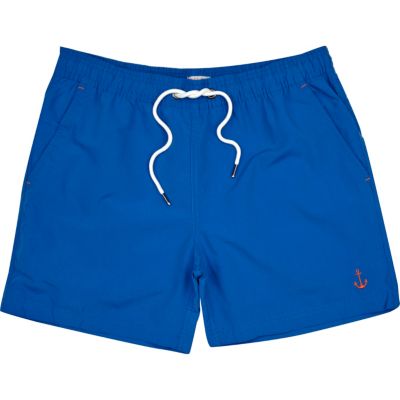 Blue swim shorts