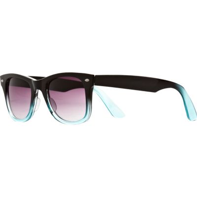 blue dip dye retro sunglasses 